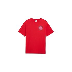 Puma 63439511 Kırmızı Sunset Drive Relaxed Tee Erkek Günlük Tişört