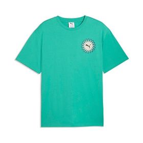 Puma 63439540 Yeşil Sunset Drive Relaxed Tee Erkek Günlük Tişört