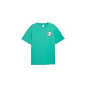 Puma 63439540 Yeşil Sunset Drive Relaxed Tee Erkek Günlük Tişört