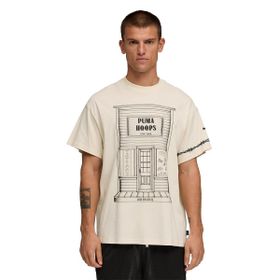 Puma 63465901 Krem Swish N ink Tee ıı Erkek Basketbol Tişörtü