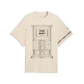 Puma 63465901 Krem Swish N ink Tee ıı Erkek Basketbol Tişörtü