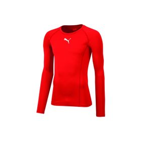 Puma 65592001 Liga Baselayer Tee Ls O Yaka Normal Kalıp Düz Kırmızı Erkek T-Shirt