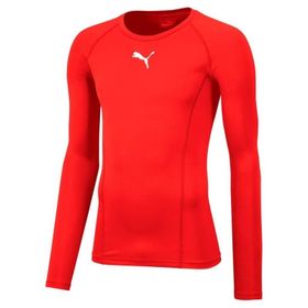 Puma 65592001 Liga Baselayer Tee Ls O Yaka Normal Kalıp Düz Kırmızı Erkek T-Shirt