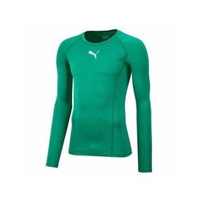 Puma 65592005 Yeşil Liga Baselayer TEE LS Futbol Uzun Kollu Antrenman Erkek T-Shirt