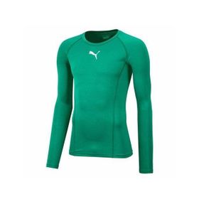 Puma 65592005 Yeşil Liga Baselayer TEE LS Futbol Uzun Kollu Antrenman Erkek T-Shirt