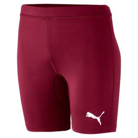 Puma 65592409 Liga Baselayer Short Tight Lastikli Normal Kalıp Düz Bordo Erkek Tayt