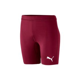 Puma 65592409 Liga Baselayer Short Tight Lastikli Normal Kalıp Düz Bordo Erkek Tayt