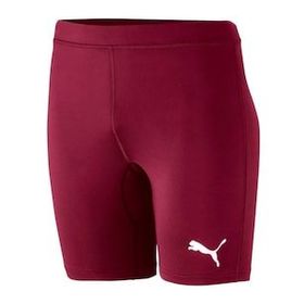 Puma 65592409 Liga Baselayer Short Tight Lastikli Normal Kalıp Düz Bordo Erkek Tayt