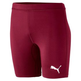 Puma 65592409 Liga Baselayer Short Tight Lastikli Normal Kalıp Düz Bordo Erkek Tayt