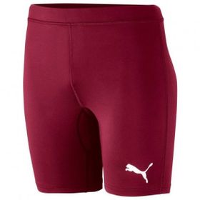 Puma 65592409 Liga Baselayer Short Tight Lastikli Normal Kalıp Düz Bordo Erkek Tayt