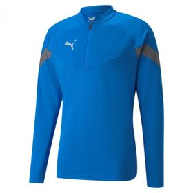 Puma 65737502 Teamfinal Training 1/4 Zip Mavi Erkek Futbol Antrenman Uzun Kollu Üst