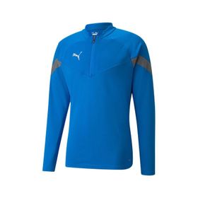 Puma 65737502 Teamfinal Training 1/4 Zip Mavi Erkek Futbol Antrenman Uzun Kollu Üst