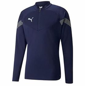 Puma 65737506 Teamfinal Training 1/4 Zip Top Lacivert Erkek Futbol Antrenman Uzun Kollu Üst
