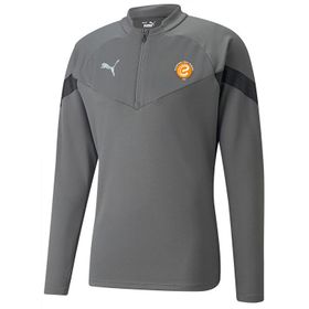 Puma 65737513 Gri Teamfinal Training 1/4 Zip Futbol Antrenman Erkek Uzun Kollu Üst