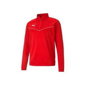 Puma 65739401 Kırmızı Teamrise 1/4 Zip Top Erkek Futbol Antrenman Uzun Kollu T-shirt