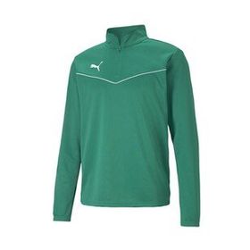 Puma 65739405 Yeşil Teamrise 1/4 Zip Top Futbol Antrenman Uzun Kollu T-shirt