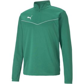 Puma 65739405 Yeşil Teamrise 1/4 Zip Top Futbol Antrenman Uzun Kollu T-shirt