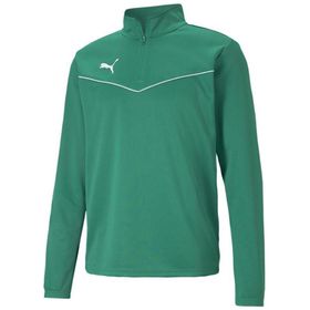 Puma 65739405 Yeşil Teamrise 1/4 Zip Top Futbol Antrenman Uzun Kollu T-shirt