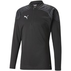 Puma 65798203 Siyah Teamcup Training 1/4 Zip Top Erkek Futbol Uzun Kollu Antrenman Üstü