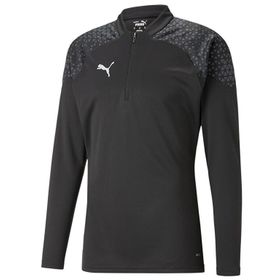 Puma 65798203 Siyah Teamcup Training 1/4 Zip Top Erkek Futbol Uzun Kollu Antrenman Üstü