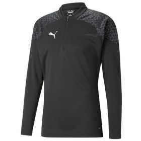 Puma 65798203 Siyah Teamcup Training 1/4 Zip Top Erkek Futbol Uzun Kollu Antrenman Üstü