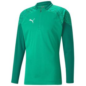 Puma 65798205 Yeşil Teamcup Training 1/4 Zip Top Erkek Futbol Uzun Kollu Antrenman Üstü