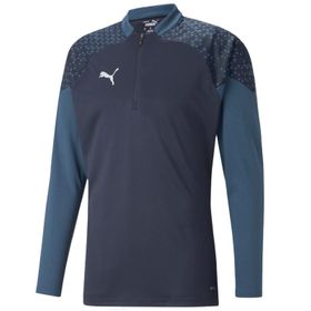 Puma 65798206 Lacivert Teamcup Training 1/4 Zip Top Erkek Futbol Uzun Kollu Antrenman Üstü
