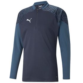 Puma 65798206 Lacivert Teamcup Training 1/4 Zip Top Erkek Futbol Uzun Kollu Antrenman Üstü