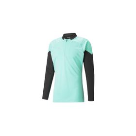 Puma 65798225 Mavi Teamcup Training 1/4 Zip Top Erkek Futbol Uzun Kollu Antrenman Üstü