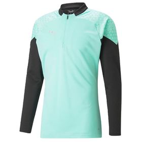 Puma 65798225 Mavi Teamcup Training 1/4 Zip Top Erkek Futbol Uzun Kollu Antrenman Üstü