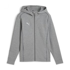 Puma 65852833 Teamfinal Casuals Hooded Gri Erkek Futbol Ceketi
