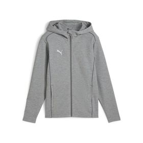 Puma 65852833 Teamfinal Casuals Hooded Gri Erkek Futbol Ceketi
