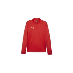 Puma 65855101 Kırmızı Teamfinal Training 1/4 Zip Erkek Futbol Antrenman Uzun Kollu Üst