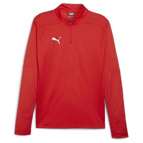 Puma 65855101 Kırmızı Teamfinal Training 1/4 Zip Erkek Futbol Antrenman Uzun Kollu Üst