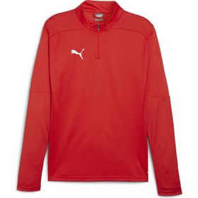 Puma 65855101 Kırmızı Teamfinal Training 1/4 Zip Erkek Futbol Antrenman Uzun Kollu Üst