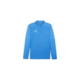 Puma 65855102 Mavi Teamfinal Training 1/4 Zip Futbol Antrenman Erkek Uzun Kollu Üst