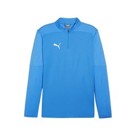 Puma 65855102 Mavi Teamfinal Training 1/4 Zip Futbol Antrenman Erkek Uzun Kollu Üst