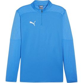 Puma 65855102 Mavi Teamfinal Training 1/4 Zip Futbol Antrenman Erkek Uzun Kollu Üst