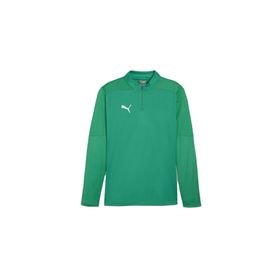 Puma 65855105 Yeşil Teamfinal Training 1/4 Zip Futbol Antrenman Uzun Kollu Erkek T-Shirt