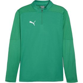 Puma 65855105 Yeşil Teamfinal Training 1/4 Zip Futbol Antrenman Uzun Kollu Erkek T-Shirt