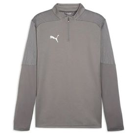Puma 65855113 Gri Teamfinal Training 1/4 Zip Erkek Futbol Antrenman Uzun Kollu Üst