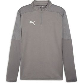 Puma 65855113 Gri Teamfinal Training 1/4 Zip Erkek Futbol Antrenman Uzun Kollu Üst