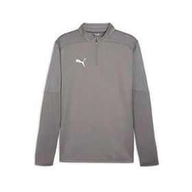 Puma 65855113 Gri Teamfinal Training 1/4 Zip Erkek Futbol Antrenman Uzun Kollu Üst