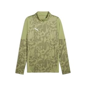 Puma 65916440 Yeşil Teamcup Training 1/4 Zip Top Futbol Antrenman Uzun Kollu Erkek Tişört
