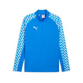 Puma 65972402 Teamliga26 Training 1/4 Zip Mavi Futbol Antrenman Uzun Kollu Erkek T-shirt