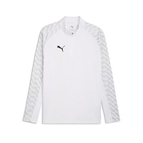 Puma 65972404 Teamliga26 Training 1/4 Zip Beyaz Futbol Antrenman Uzun Kollu Erkek T-shirt