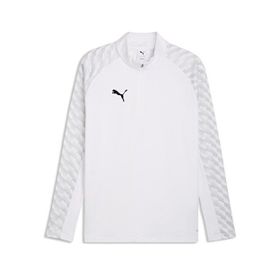 Puma 65972404 Teamliga26 Training 1/4 Zip Beyaz Futbol Antrenman Uzun Kollu Erkek T-shirt