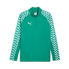 Puma 65972405 Teamliga26 Training 1/4 Zip Yeşil Futbol Antrenman Uzun Kollu Erkek T-shirt