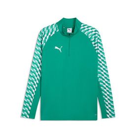 Puma 65972405 Teamliga26 Training 1/4 Zip Yeşil Futbol Antrenman Uzun Kollu Erkek T-shirt