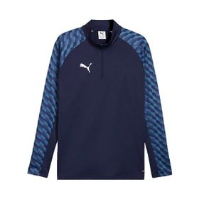 Puma 65972406 Teamliga26 Training 1/4 Zip Mavi Futbol Antrenman Uzun Kollu Erkek T-shirt